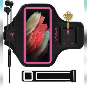 RUNBACH Black & Pink Phone Armband – Samsung Galaxy